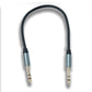 SYSTEM-S Audio Klinke Kabel 30 cm AUX 6,35 mm 3 polig TRS Stecker zu Stecker Adapter