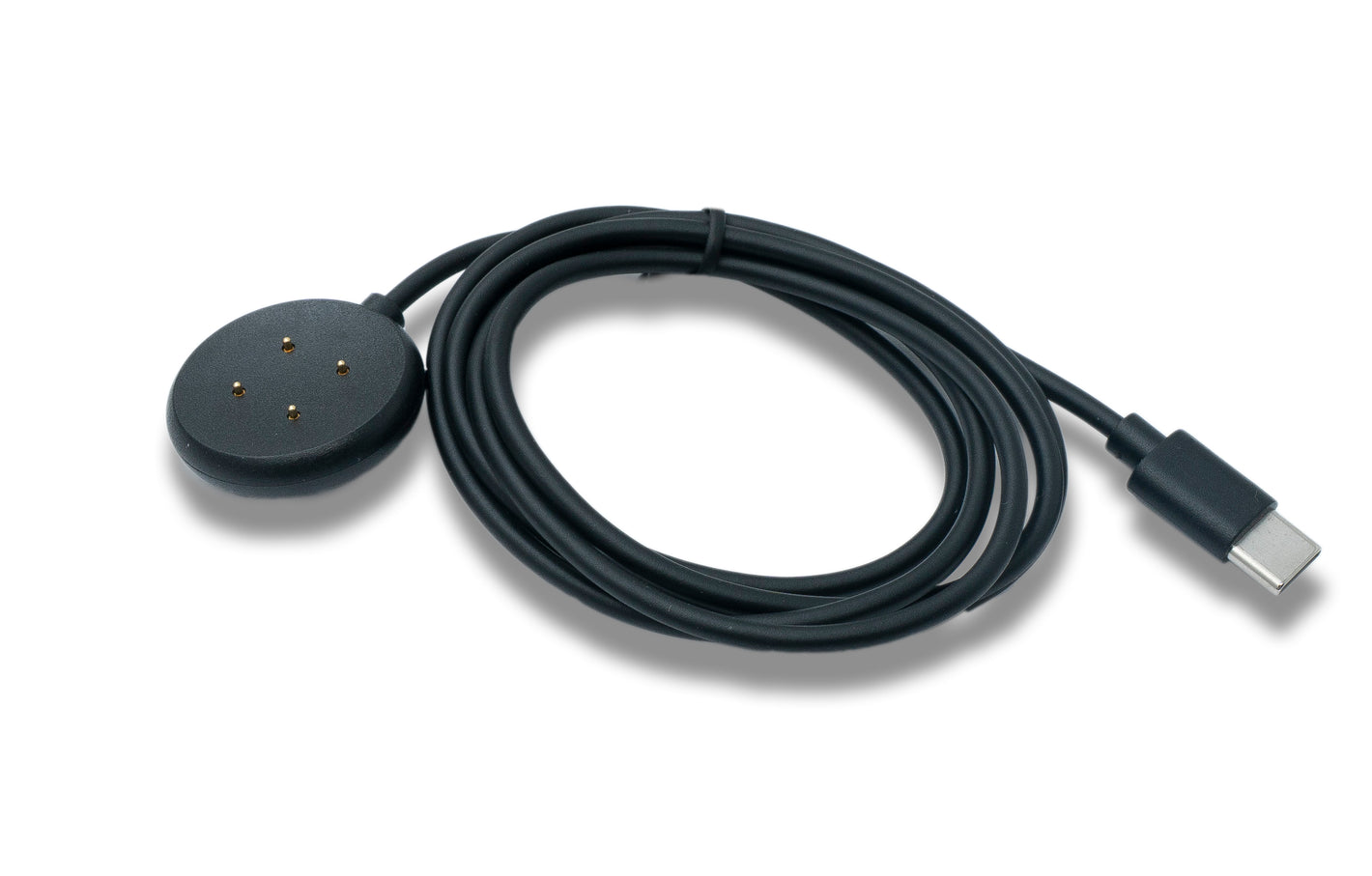 SYSTEM-S USB 3.1 Kabel 100 cm Ladestation für Fitbit Versa 4 3 Sense 2 1 in Schwarz