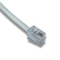 SYSTEM-S Festnetz Kabel 3 m 4P4C RJ9 Stecker zu Stecker Spirale in Weiß