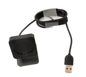 SYSTEM-S USB 2.0 Kabel 93 cm Ladestation für OnePlus Watch Smartwatch in Schwarz