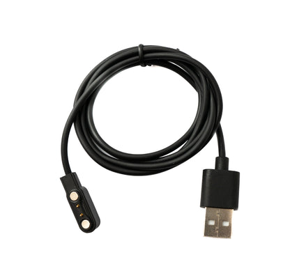 SYSTEM-S USB 2.0 Kabel 100 cm Ladekabel für Realme TechLife Watch S100 in Schwarz