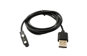 Cable USB 2.0 Cable de carga de 100 cm para Realme TechLife Watch S100 en color negro