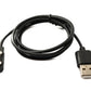 Cable USB 2.0 Cable de carga de 100 cm para Realme TechLife DIZO Watch R en color negro