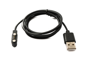 SYSTEM-S USB 2.0 Kabel 100 cm Ladekabel für Realme TechLife DIZO Watch R in Schwarz