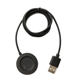 SYSTEM-S USB 2.0 Kabel 95 cm Ladestation für Realme TechLife DIZO Watch Pro in Schwarz