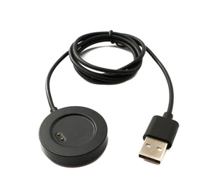 SYSTEM-S USB 2.0 Kabel 95 cm Ladestation für Realme TechLife DIZO Watch Pro in Schwarz