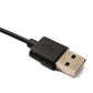 Cable USB 2.0 93 cm estación de carga macho a hembra para smartwatch en color negro