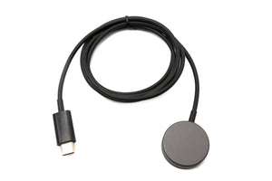 SYSTEM-S USB 3.1 Kabel 100 cm Ladestation für Galaxy Watch 5 4 3 Active 2 1 in Schwarz