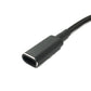 SYSTEM-S DC 20V Kabel 15 cm 5,5 x 2,5 Stecker zu USB 3.1 Typ C Buchse geflochten Winkel