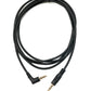 SYSTEM-S Audio Klinke Kabel 180 cm 3,5 mm TRRS Stecker zu Stecker Winkel AUX Schwarz