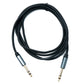 SYSTEM-S Audio Klinke Kabel 180 cm AUX 6,35 mm 3 polig TRS Stecker zu Stecker Adapter