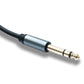 SYSTEM-S Audio Klinke Kabel 180 cm AUX 6,35 mm 3 polig TRS Stecker zu Stecker Adapter