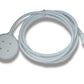 SYSTEM-S USB 3.1 Kabel 100 cm Ladestation für Fitbit Versa 4 3 Sense 2 1 in Weiß