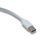 SYSTEM-S USB 3.1 Kabel 100 cm Ladestation für Fitbit Versa 4 3 Sense 2 1 in Weiß