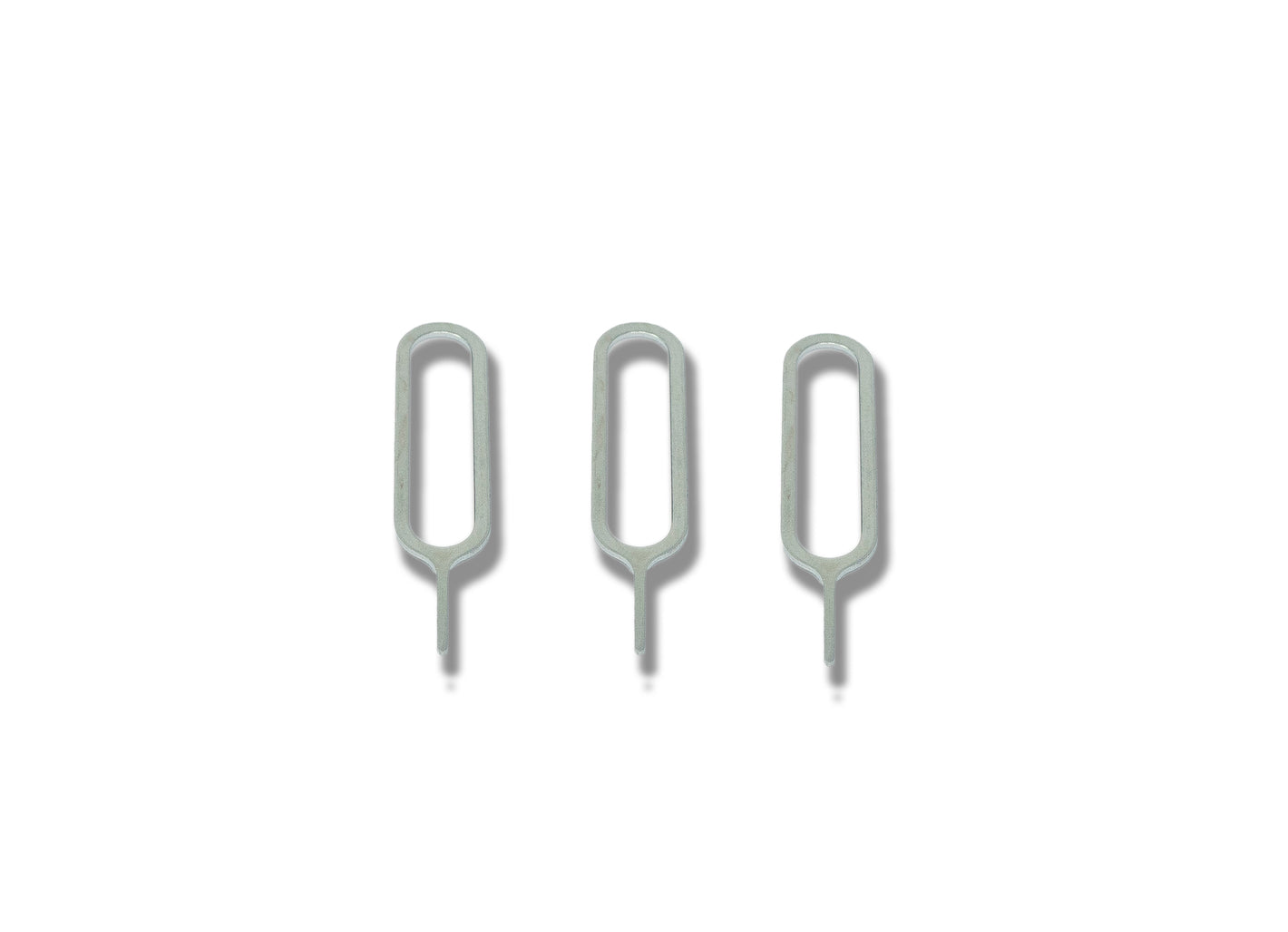 SYSTEM-S 3x SIM Karte Nadel Set Kartenträger Auswerfer Tool in Grau