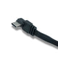 SYSTEM-S USB 3.1 Kabel 10 cm Typ C Stecker zu 2.0 Typ A Stecker Flachkabel Winkel