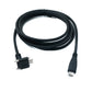 SYSTEM-S USB 3.1 Gen 2 Kabel 2 m Typ C Stecker zu Stecker Panel Mount Winkel Up Down Angled 10 Gbit/s 100W