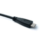 SYSTEM-S USB 3.1 Gen 2 Kabel 2 m Typ C Stecker zu Stecker Panel Mount Winkel Up Down Angled 10 Gbit/s 100W