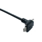 SYSTEM-S USB 3.1 Gen 2 Kabel 2 m Typ C Stecker zu Stecker Panel Mount Winkel Up Down Angled 10 Gbit/s 100W