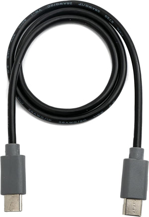 SYSTEM-S USB 3.1 Kabel 50 cm Typ C Stecker zu Stecker Adapter Schwarz