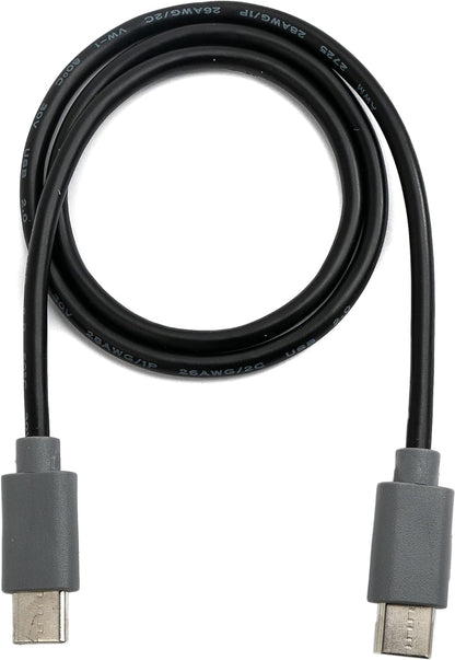 SYSTEM-S USB 3.1 cable 50 cm type C male to male adapter black