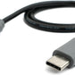 SYSTEM-S USB 3.1 Kabel 50 cm Typ C Stecker zu Stecker Adapter Schwarz