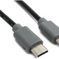 SYSTEM-S USB 3.1 Kabel 50 cm Typ C Stecker zu Stecker Adapter Schwarz