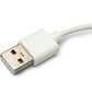 Cable USB 2.0 SYSTEM-S Cable de carga de 100 cm para smartwatch Oppo Band 2 en color blanco