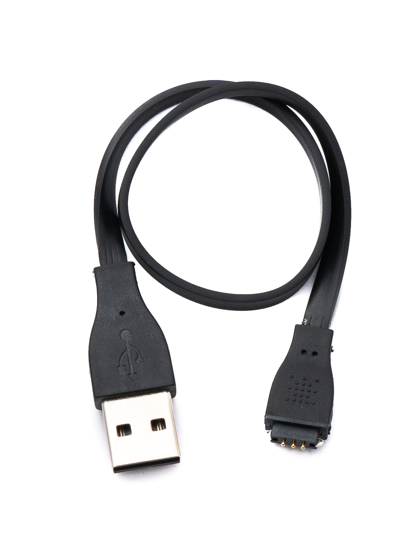 SYSTEM-S USB 2.0 Kabel 23 cm Ladekabel für Fitbit Charge HR Smartwach in Schwarz