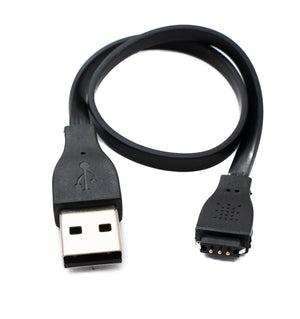 SYSTEM-S USB 2.0 cable 23 cm charging cable for Fitbit Charge HR Smartwach in black