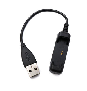 SYSTEM-S USB 2.0 Kabel 10 cm Ladekabel für Fitbit Flex 2 Smartwach in Schwarz