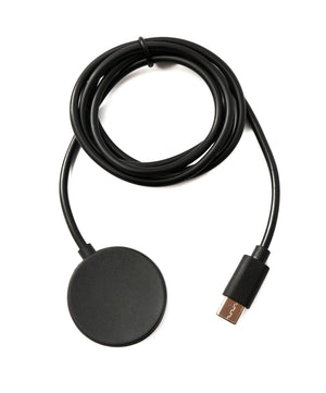 SYSTEM-S USB 3.1 Kabel 100 cm Ladestation für Galaxy Watch 5 4 3 Active 2 1 in Schwarz