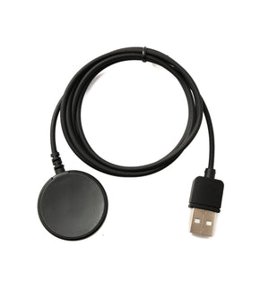 SYSTEM-S USB 2.0 Kabel 100 cm Ladestation für Galaxy Watch 5 4 3 Active 2 1 in Schwarz