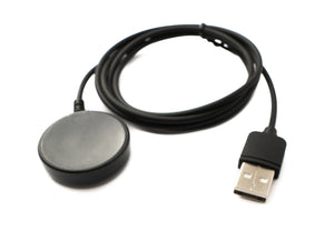 SYSTEM-S USB 2.0 Kabel 100 cm Ladestation für Galaxy Watch 5 4 3 Active 2 1 in Schwarz