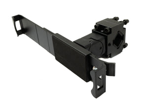 SYSTEM-S rod holder with lock attachment in black for tablets from 9" to 13"