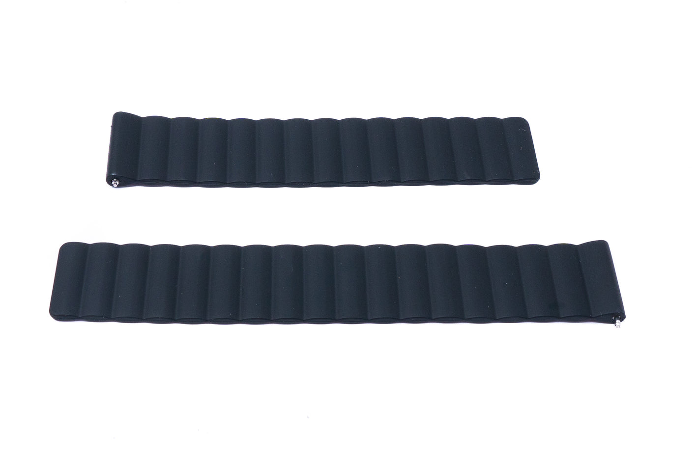 Bracciale magnetico in silicone da 20 mm per smartwatch in nero