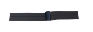 SYSTEM-S Armband 20 mm aus Silikon mit Kippfaltschließe für Smartwatch in Braun