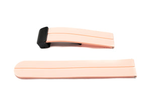 SYSTEM-S 20 mm silicone strap with folding clasp for smartwatch in pink