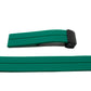 SYSTEM-S 20 mm silicone strap with folding clasp for smartwatch in green