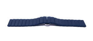 SYSTEM-S bracelet 20 mm made of PC with butterfly clasp for smartwatch in blue