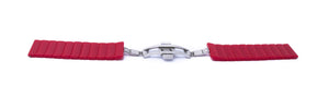 SYSTEM-S bracelet 20 mm made of PC with butterfly clasp for smartwatch in red