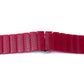 Bracciale 20 mm in PC con chiusura pieghevole a farfalla per smartwatch in rosso