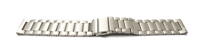 SYSTEM-S Armband 22 mm aus Titan mit Faltschließe für Smartwatch