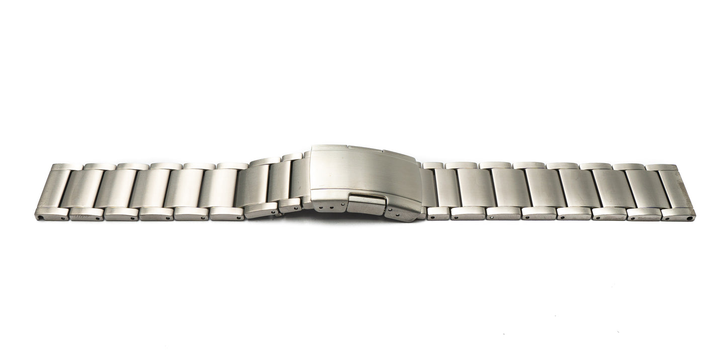 Bracelet SYSTEM-S 22 mm en titane avec boucle déployante pour montre intelligente en gris