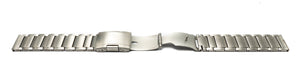 SYSTEM-S bracelet 22 mm made of titanium with folding clasp for smartwatch in gray