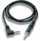 SYSTEM-S Audio Klinke Kabel 100 cm 3,5 mm TRRS Stecker zu Stecker Winkel AUX Schwarz