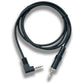 SYSTEM-S Audio Klinke Kabel 100 cm 3,5 mm TRRS Stecker zu Stecker Winkel AUX Schwarz