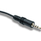 SYSTEM-S Audio Klinke Kabel 100 cm 3,5 mm TRRS Stecker zu Stecker Winkel AUX Schwarz