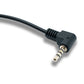 SYSTEM-S Audio Klinke Kabel 100 cm 3,5 mm TRRS Stecker zu Stecker Winkel AUX Schwarz
