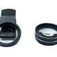 SYSTEM-S Makro Linse 15x Zoom Close Up Filter Kit mit Clip Beutel in Schwarz